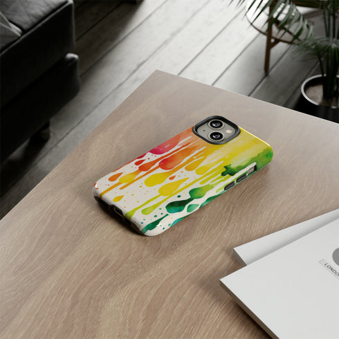 Rainbow Spring Showers - Impact Resistant Phone Case